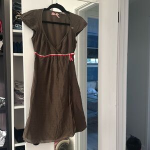 Miss Sixty deep V casual midi dress